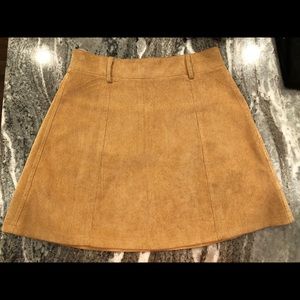 Brown mini skirt